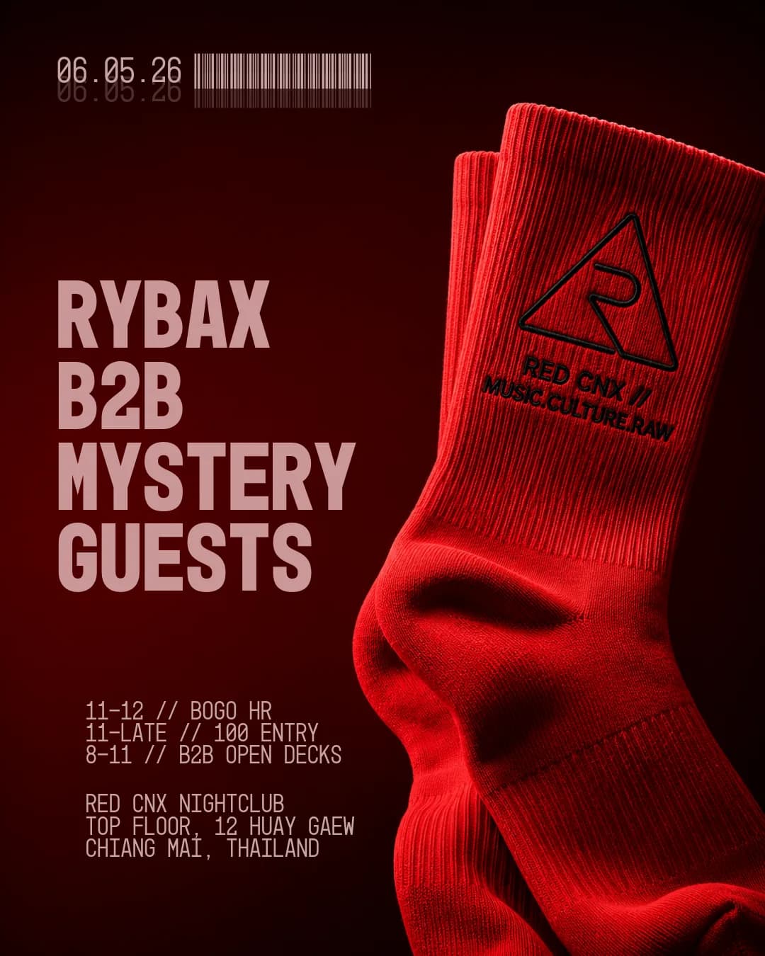 Rybax B2B Mystery Guests at RED CNX flyer